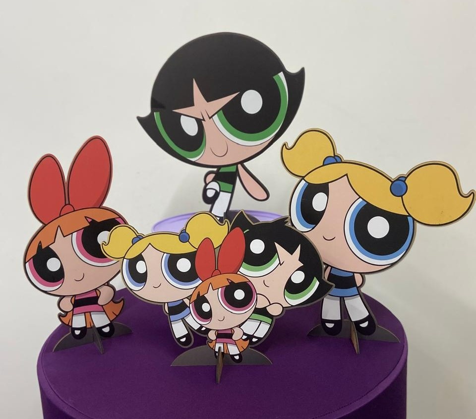  Display Super Poderosas  - A FESTA E DECORAÇÃO