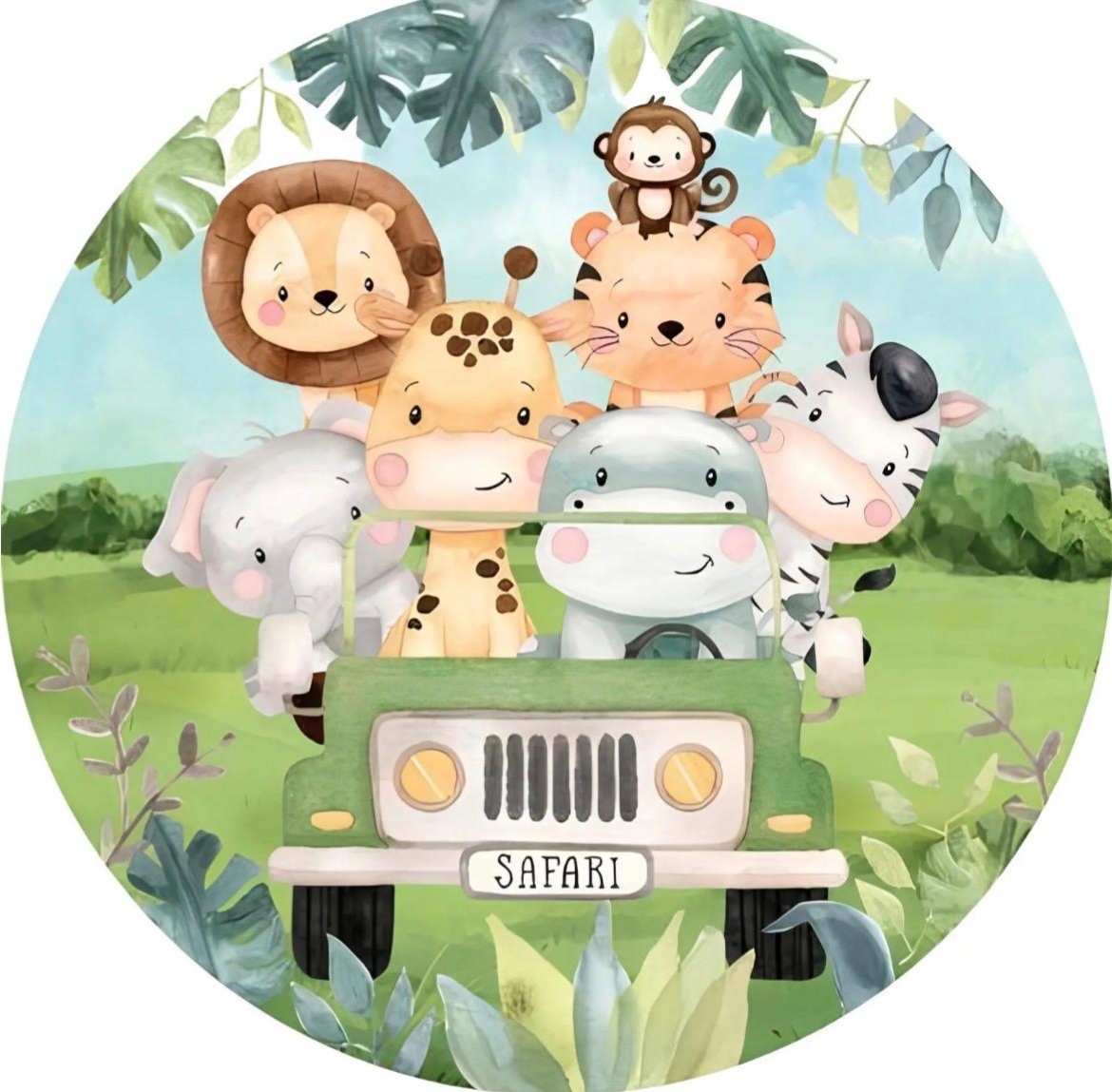 Capa Safari Menino 1,50 - A FESTA E DECORAÇÃO