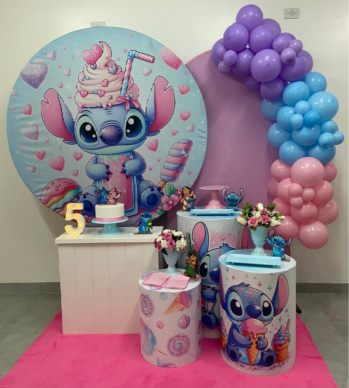 Kit Stitch Milk Shake  Super Luxo  - A FESTA E DECORAÇÃO