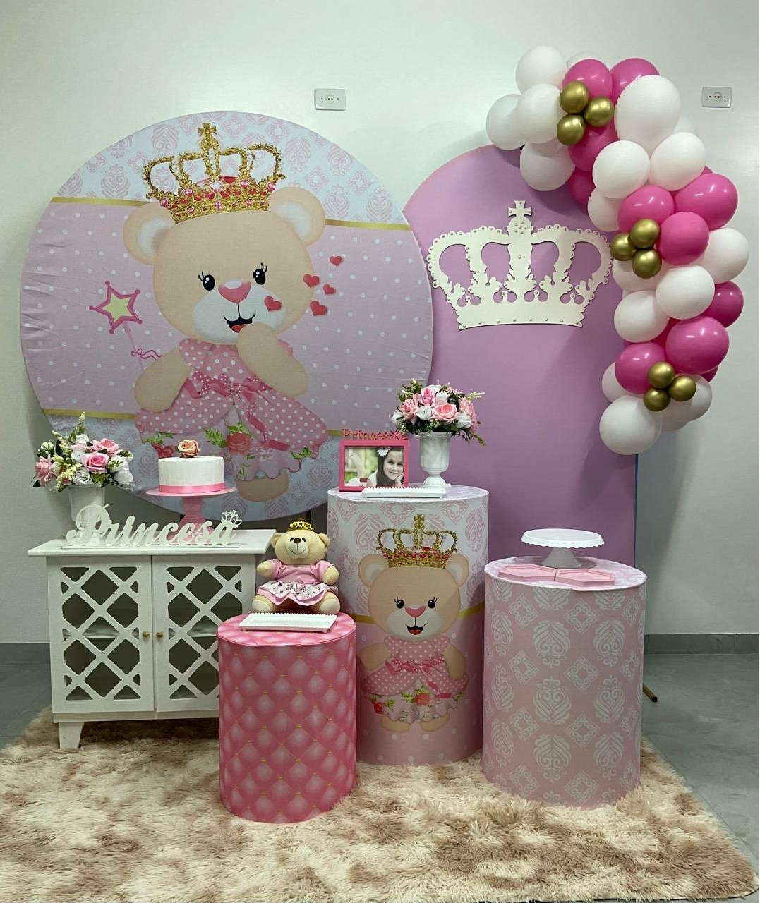 Ursa Realeza Kit  Super Luxo - A FESTA E DECORAÇÃO