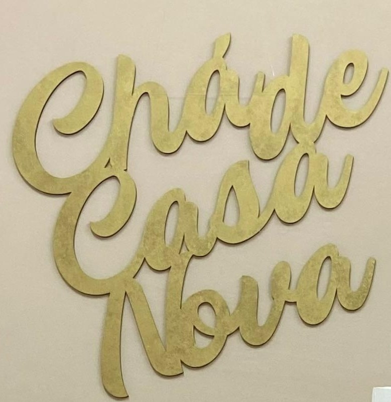 Placa Chá de Casa Nova - A FESTA E DECORAÇÃO