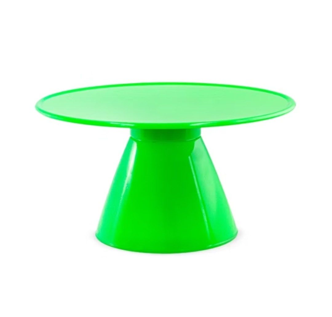 Bandeja Alta Cone 22Cm Verde Neon - A FESTA E DECORAÇÃO