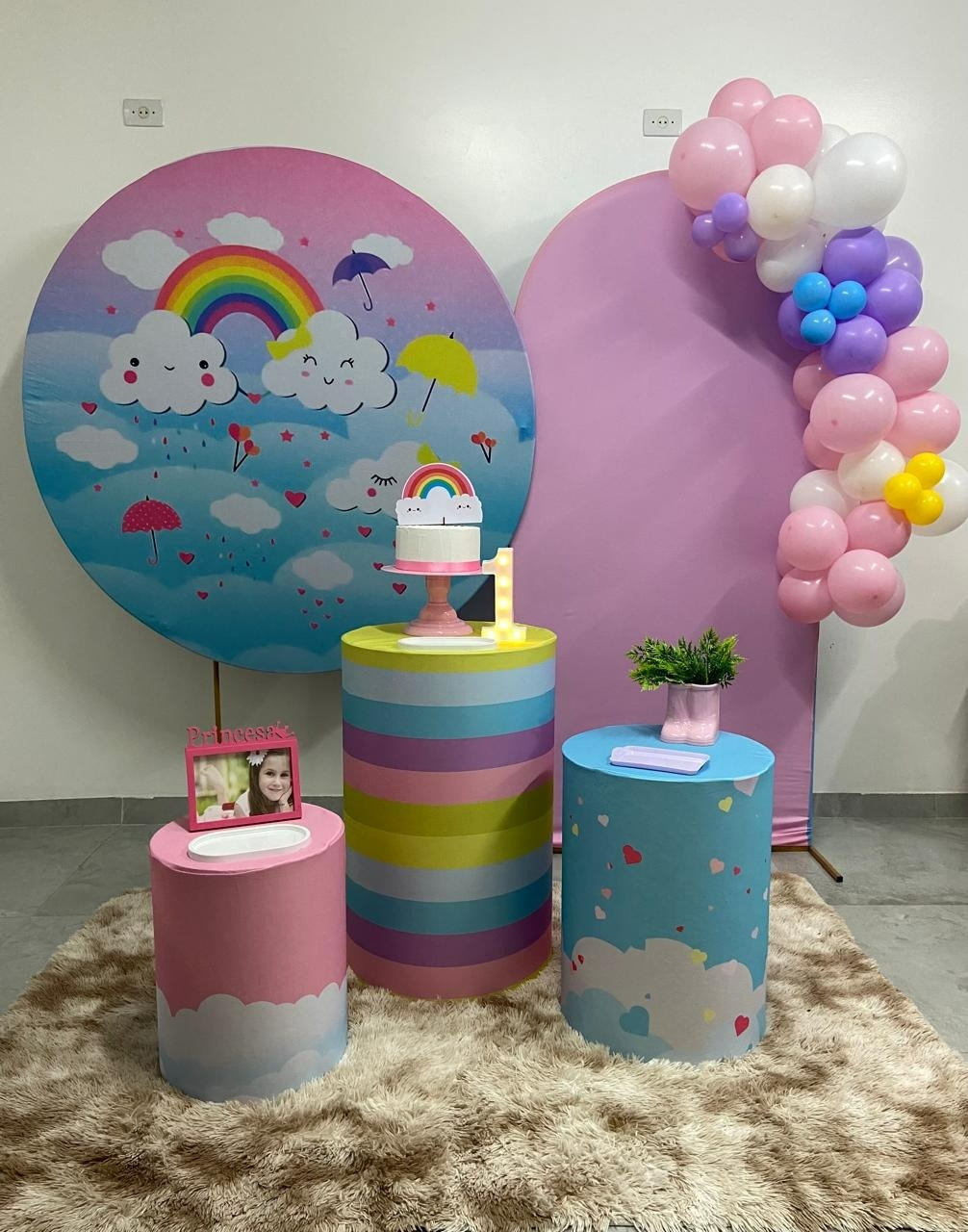 Kit Completo Com Romano Chuva de Amor   - A FESTA E DECORAÇÃO