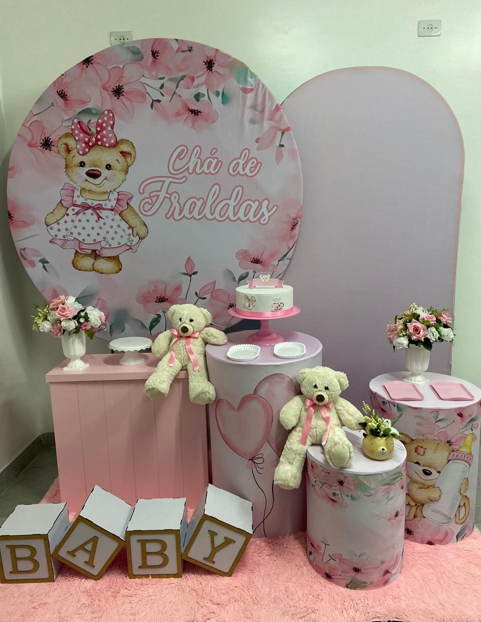 Chá de Fraldas Kit Super Luxo (Cubos Baby) - A FESTA E DECORAÇÃO