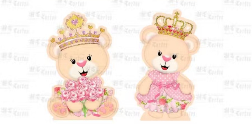 Display Ursa Real Rosa 20Cm - A FESTA E DECORAÇÃO