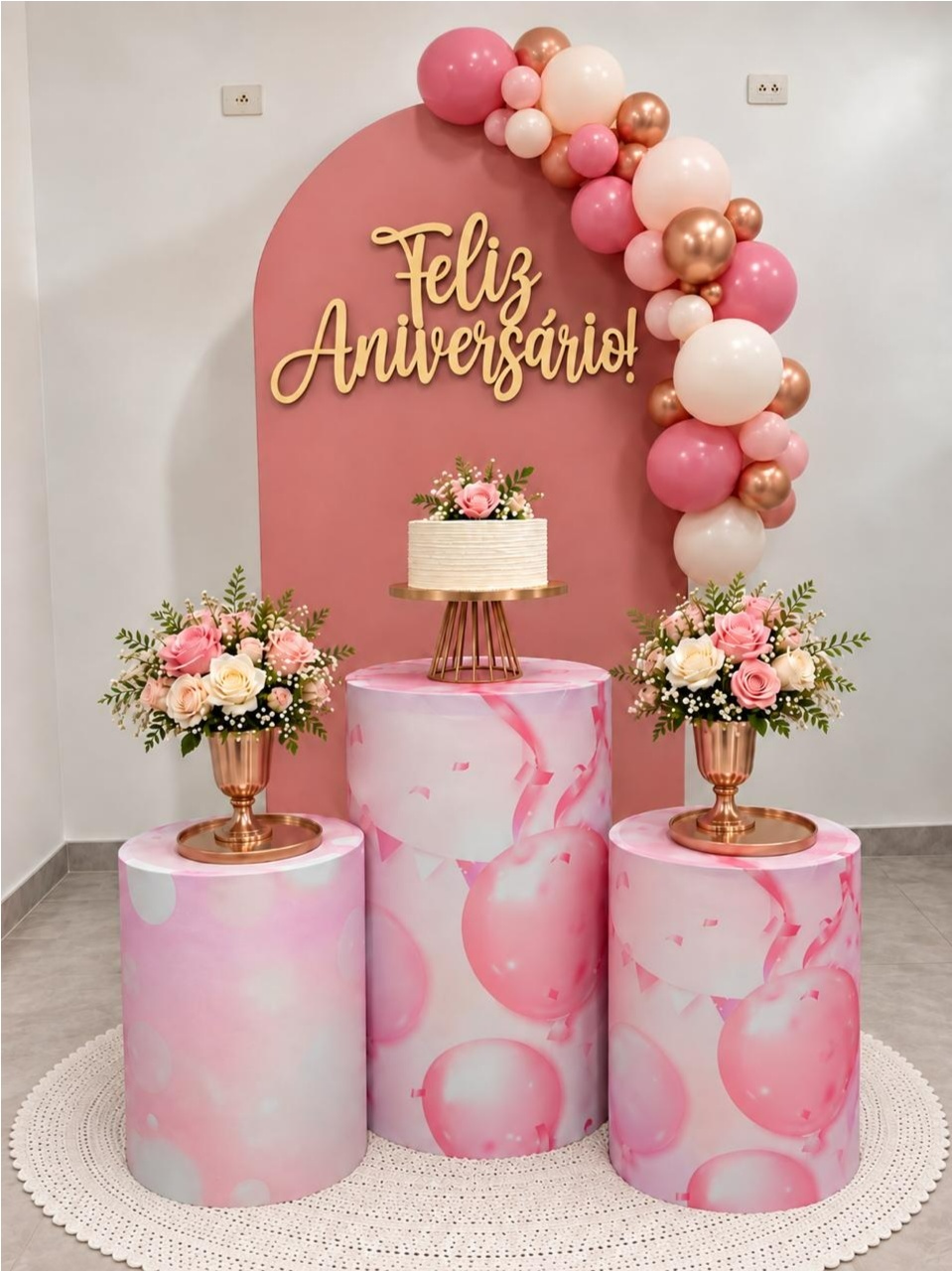 Composição Romano Rosê - A FESTA E DECORAÇÃO