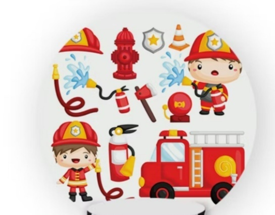 Bombeiro Capa Redonda 1,50X1,50 - A FESTA E DECORAÇÃO