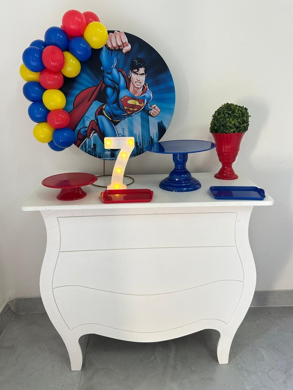 Kit Festa Na Mesa Supermen G - A FESTA E DECORAÇÃO