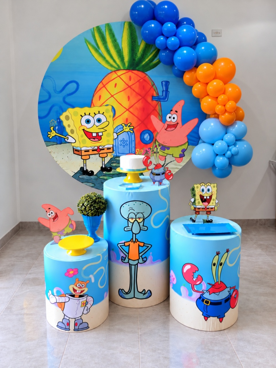 Kit Completo Com Balões Bob Esponja - A FESTA E DECORAÇÃO