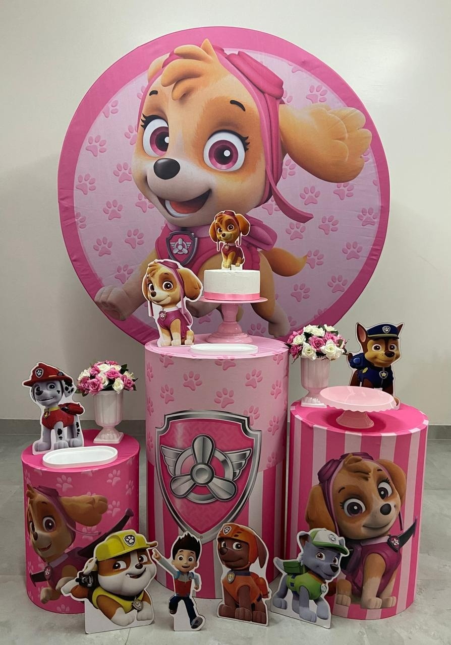 Kit Básico Skye Patrulha Canina - A FESTA E DECORAÇÃO