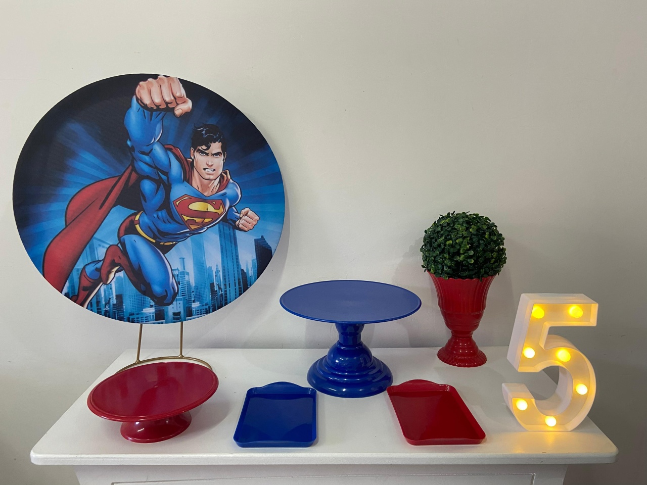 Kit Festa Na Mesa Supermen P - A FESTA E DECORAÇÃO