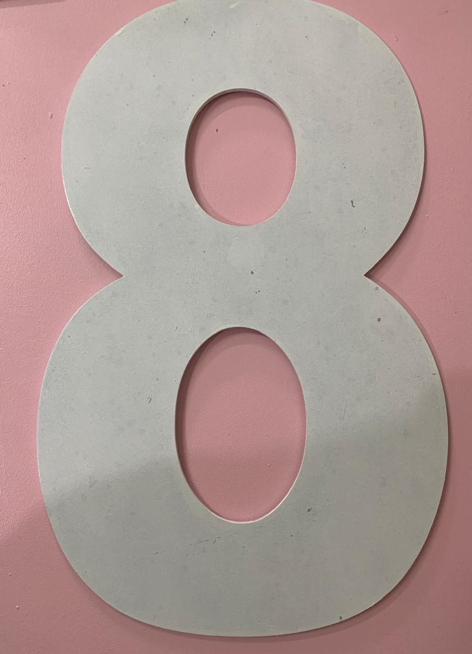 Número  8 Mdf - A FESTA E DECORAÇÃO
