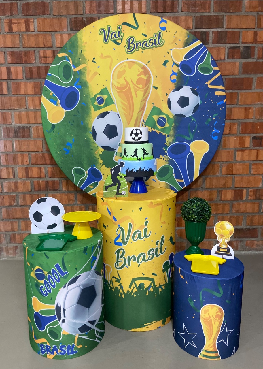 Copa Brasil Futebol Kit Básico - A FESTA E DECORAÇÃO