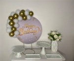 Kit Festa Na Mesa Gg Happy Birthday Dourado - imagem 3