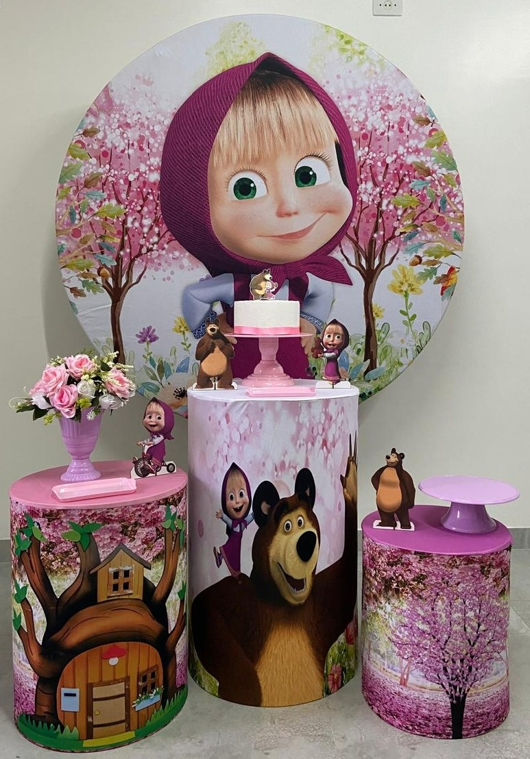  Kit Capas Masha E O Urso - A FESTA E DECORAÇÃO