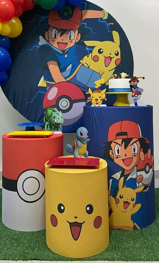 Kit Básico Pokemon  - A FESTA E DECORAÇÃO