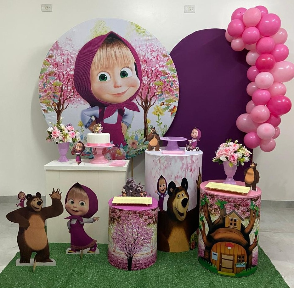  Masha E O Urso Kit Super Luxo - A FESTA E DECORAÇÃO