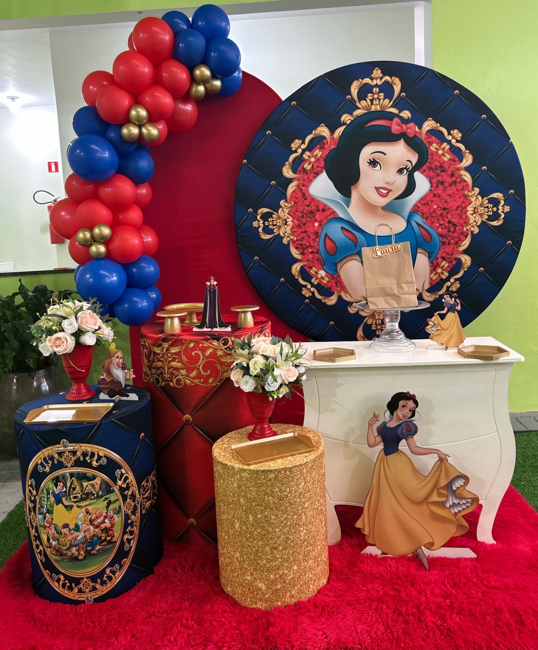  Branca de Neve Kit Super Luxo  - A FESTA E DECORAÇÃO