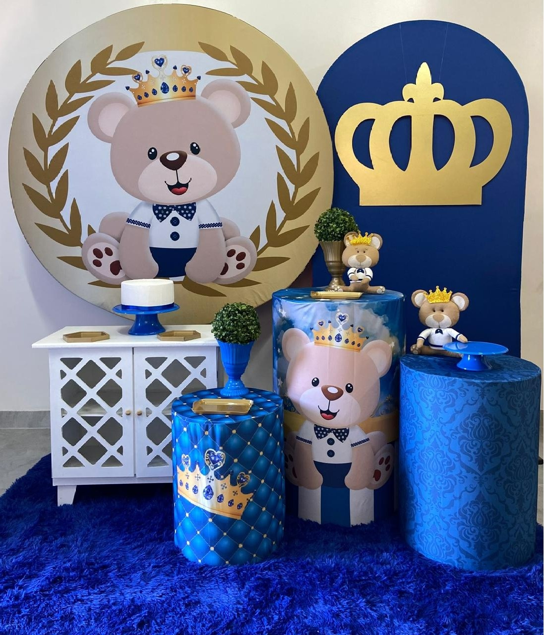 Urso Realeza  Kit Luxo - A FESTA E DECORAÇÃO