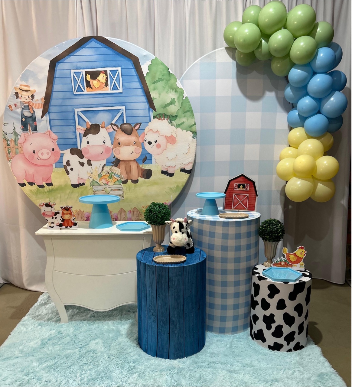 Fazendinha Azul Menino Kit Super Luxo - A FESTA E DECORAÇÃO