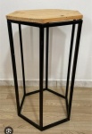 Mesa Sextavada Preta M  - imagem 1