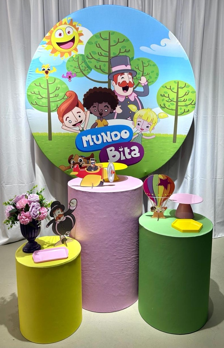 Mundo Bita Menina Kit Básico - A FESTA E DECORAÇÃO