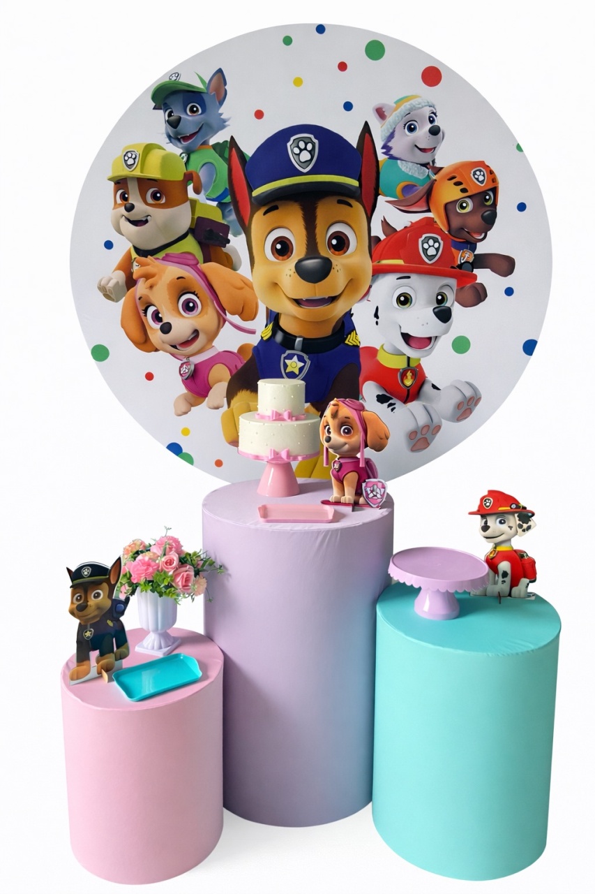 Kit Básico Patrulha Canina 1 Menina - A FESTA E DECORAÇÃO