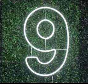 Número 9 Led       - A FESTA E DECORAÇÃO