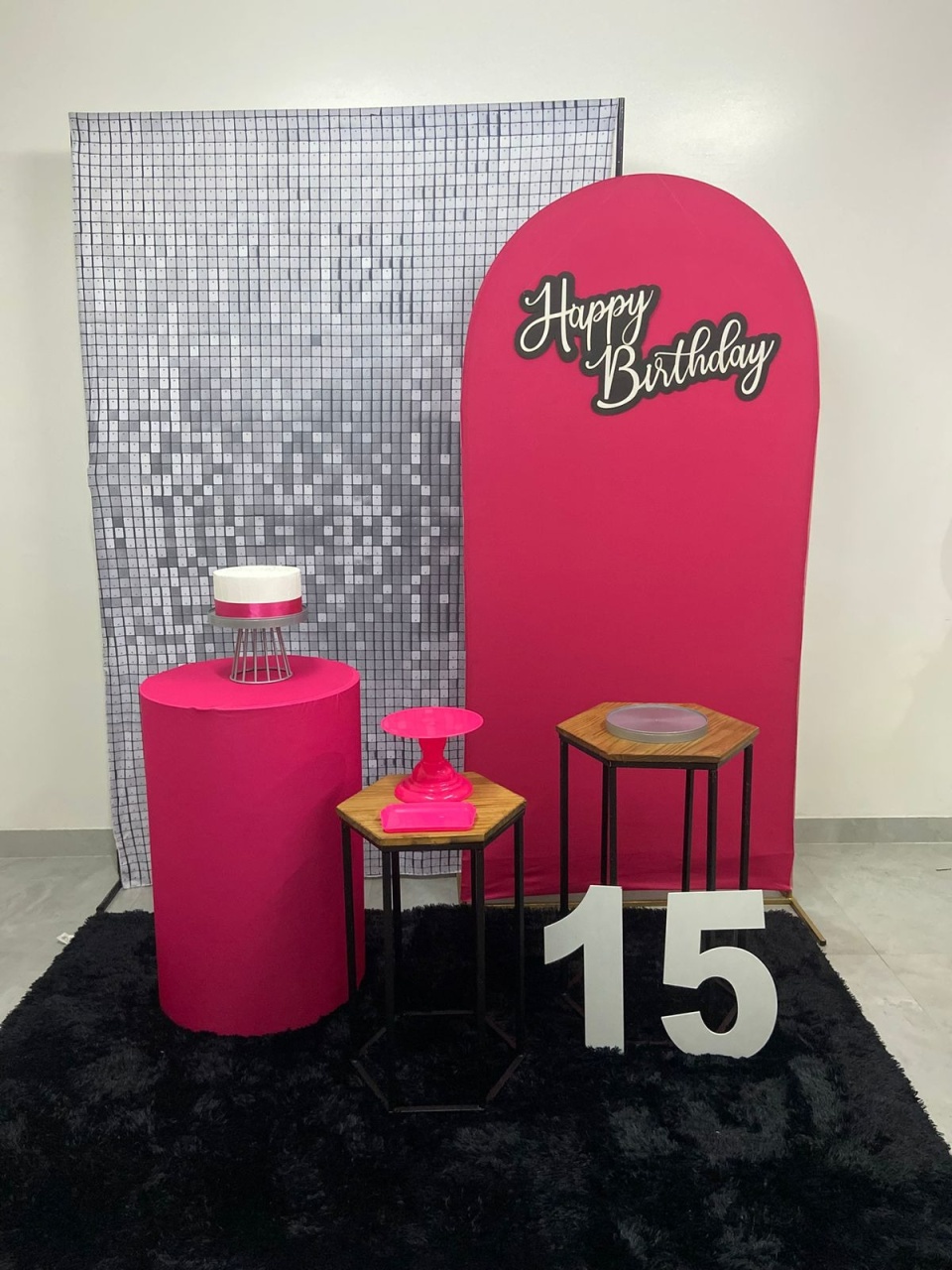 Kit  Super Luxo Romano Pink E Prata  - A FESTA E DECORAÇÃO