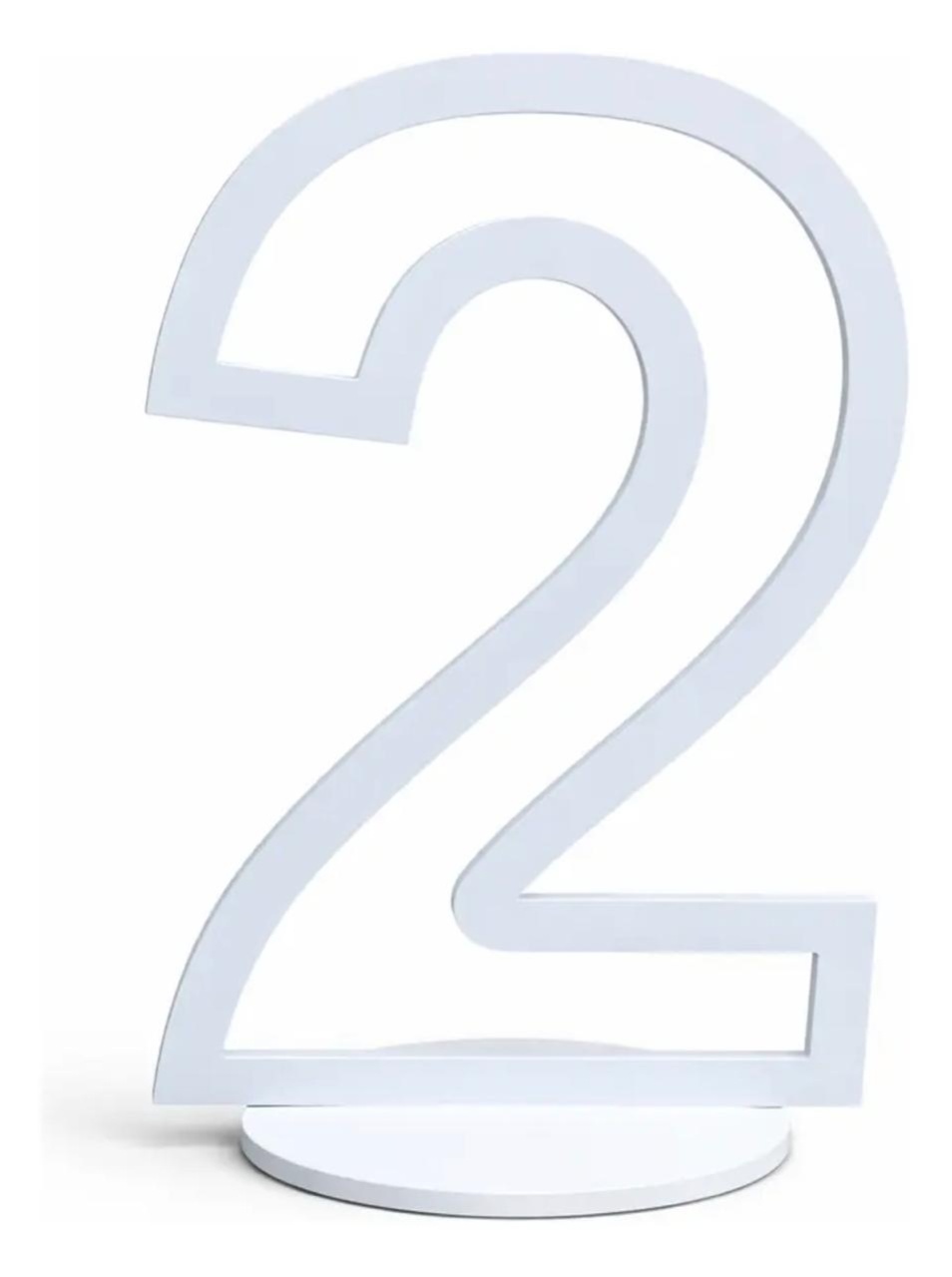 Número 2 de Chão Mdf 60Cm - A FESTA E DECORAÇÃO