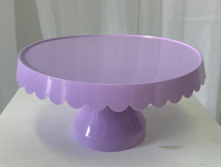 Bandeja Alta 24Cm Lilás Candy - A FESTA E DECORAÇÃO