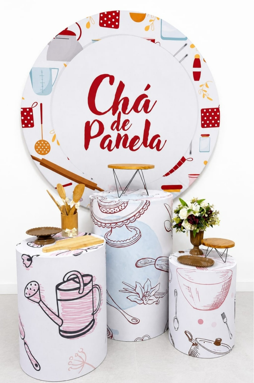 Chá de Panela Vermelho Kit Básico - A FESTA E DECORAÇÃO