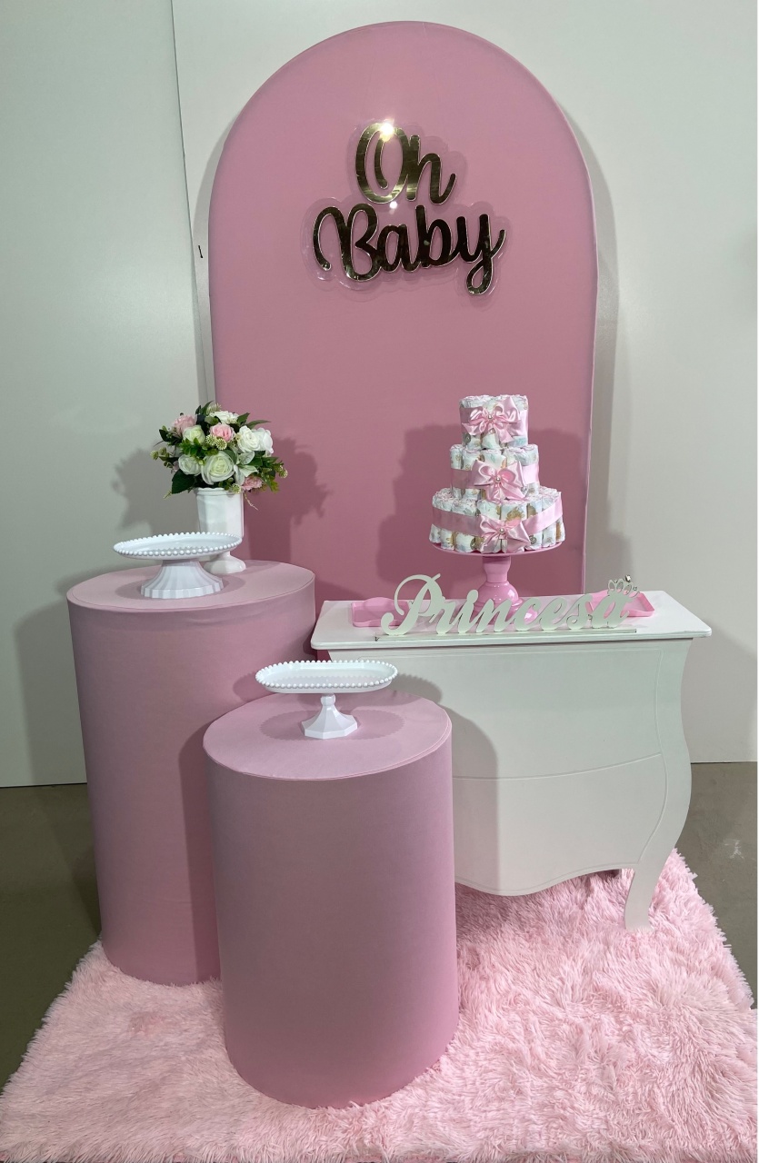 Kit Rosa Com Romano Composição - A FESTA E DECORAÇÃO