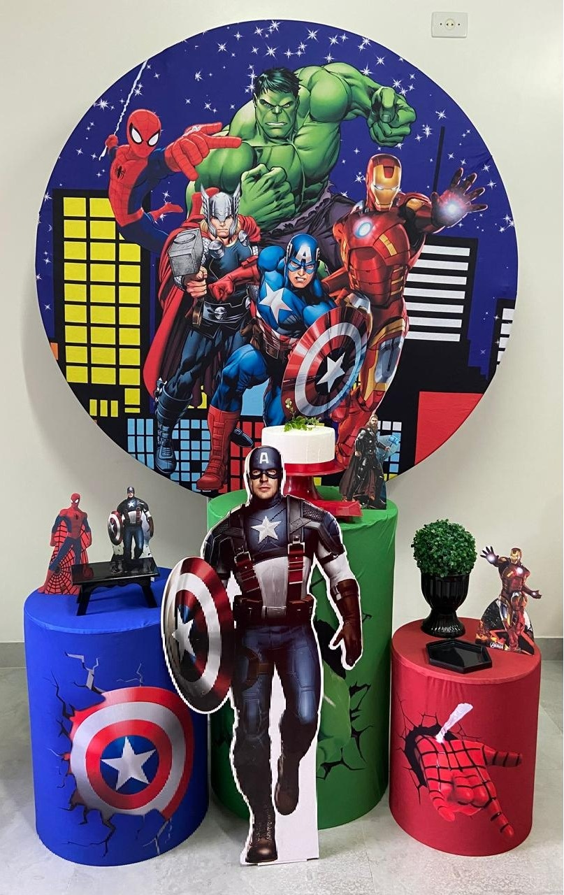 Kit Básico Heróis   - A FESTA E DECORAÇÃO
