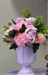 Arranjo de Flor Lilás E Rosa - A FESTA E DECORAÇÃO