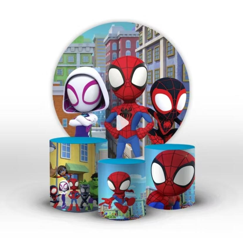 Spidey  E Seu Amigos Espetáculares Kit Capas  - A FESTA E DECORAÇÃO