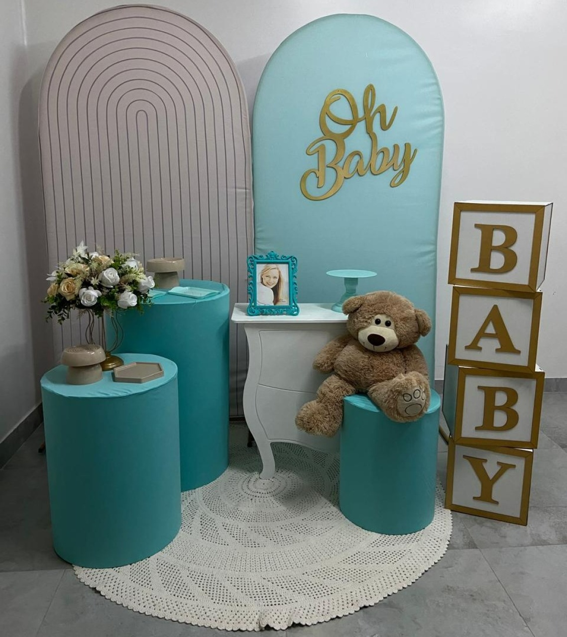 Kit Chá Menino Verde Super Luxo  - A FESTA E DECORAÇÃO