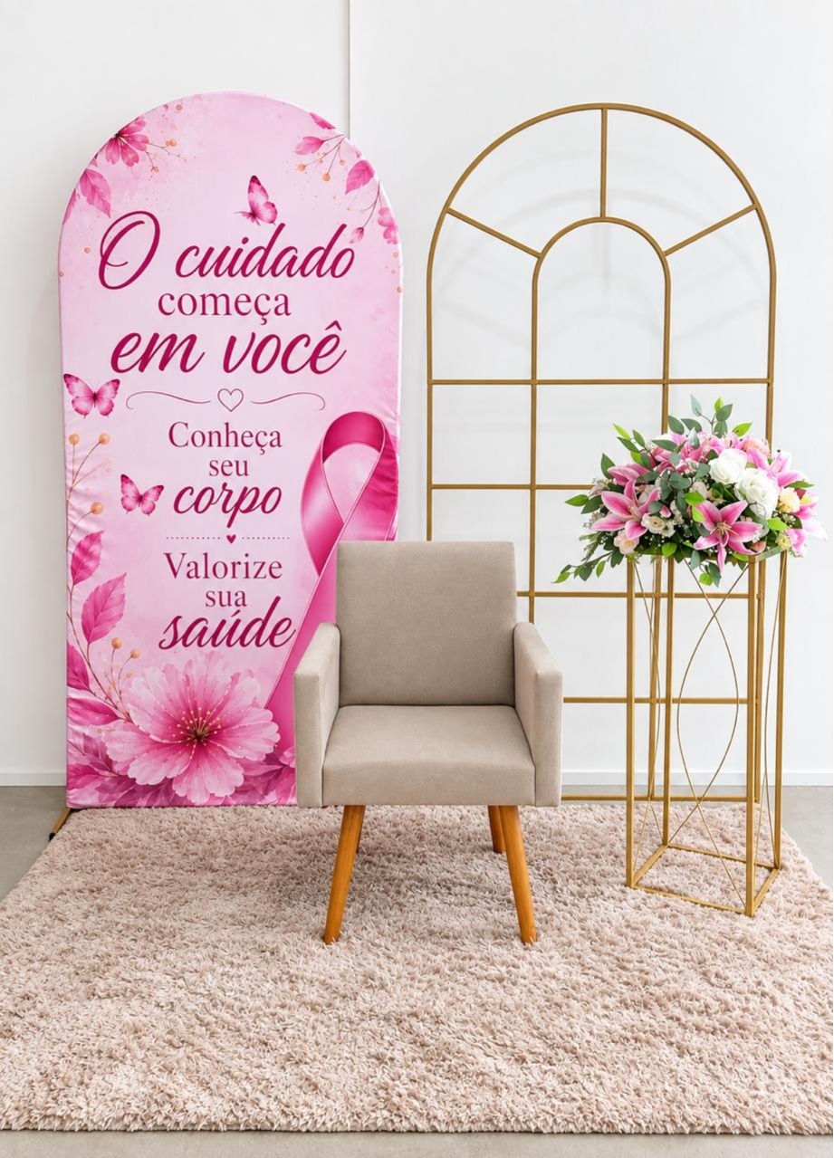 Outubro Rosa Cenário Fotográfico - A FESTA E DECORAÇÃO