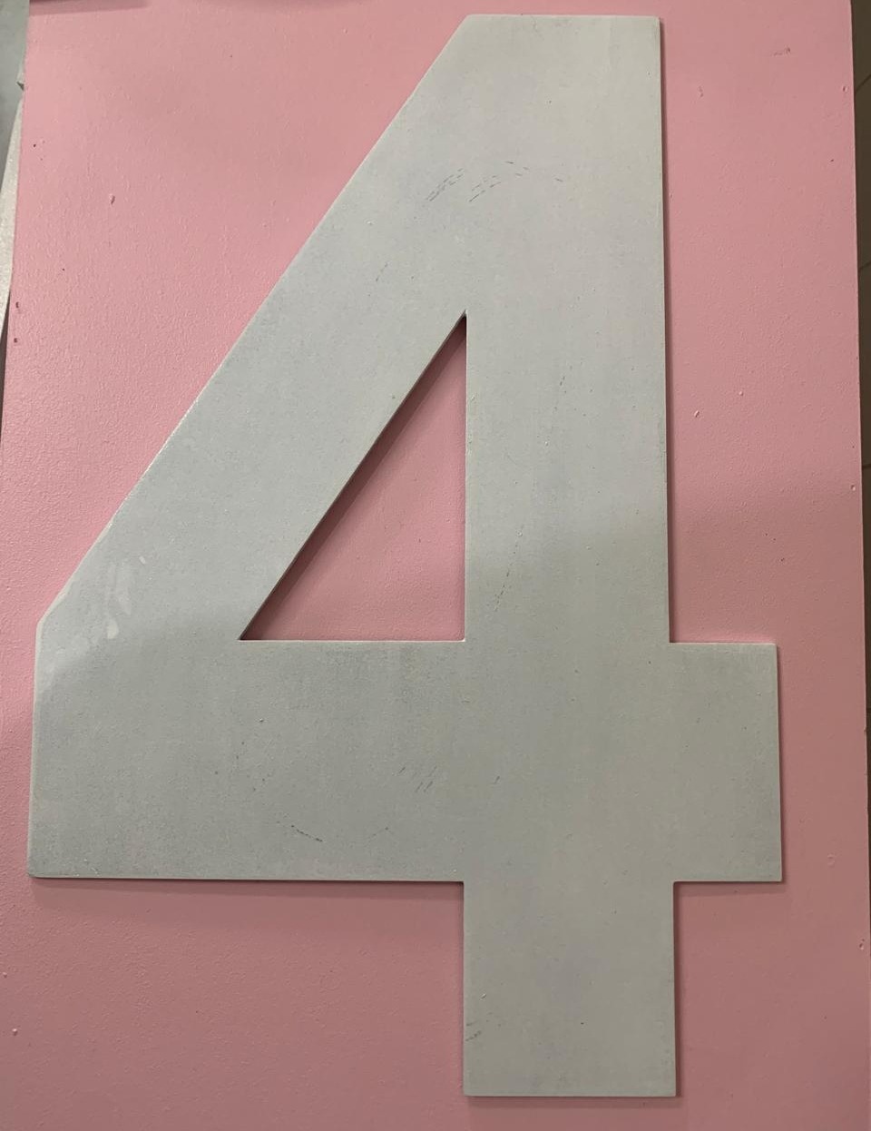 Número 4 Mdf - A FESTA E DECORAÇÃO