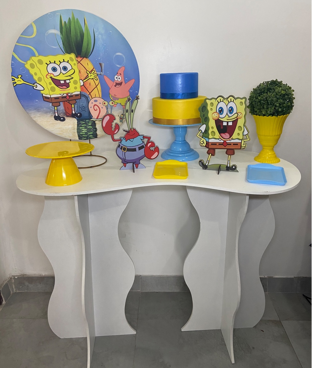 Kit Festa Na Mesa G Bob Esponja  - A FESTA E DECORAÇÃO