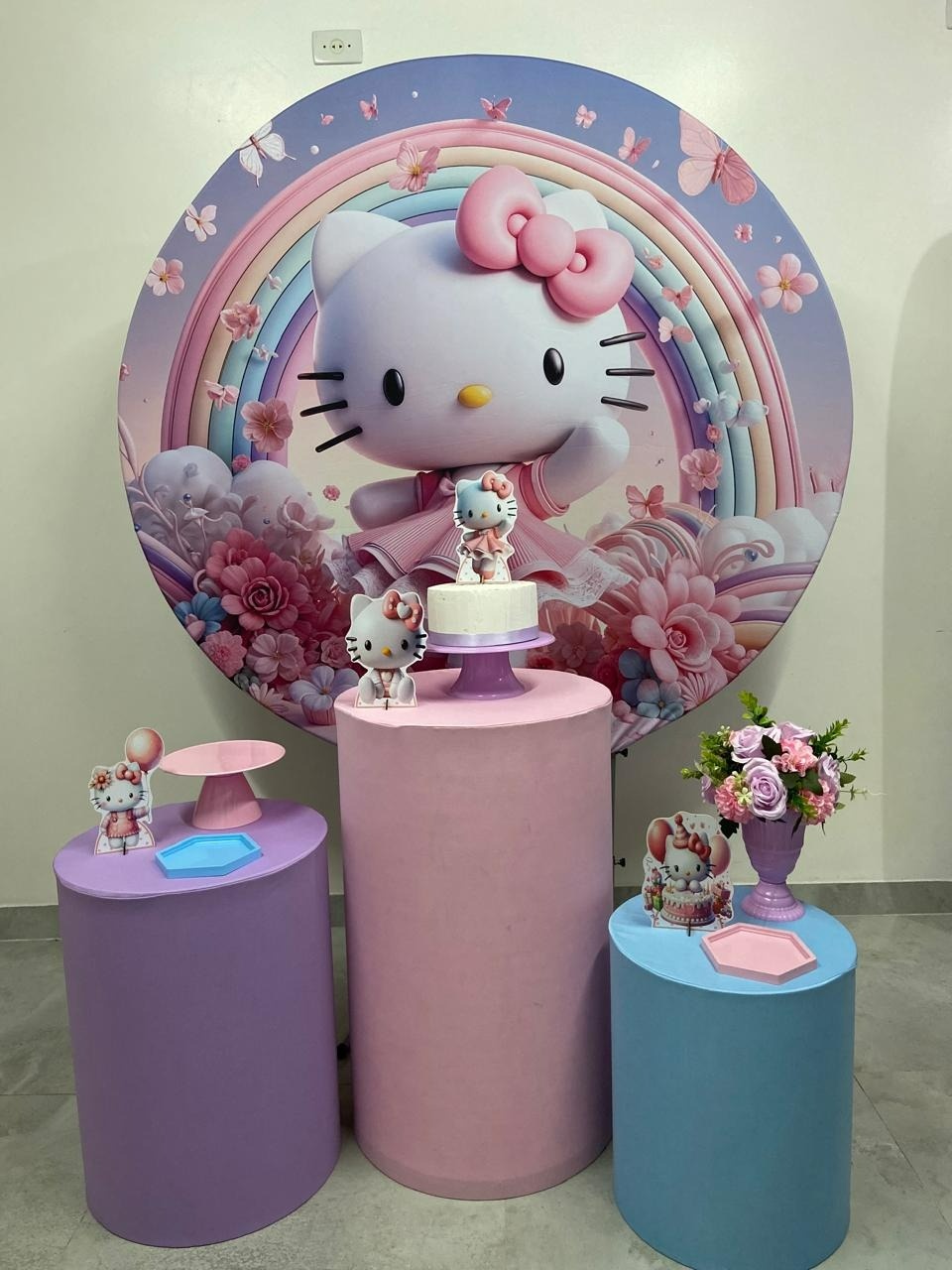 Kit Básico Hello Kitty  - A FESTA E DECORAÇÃO