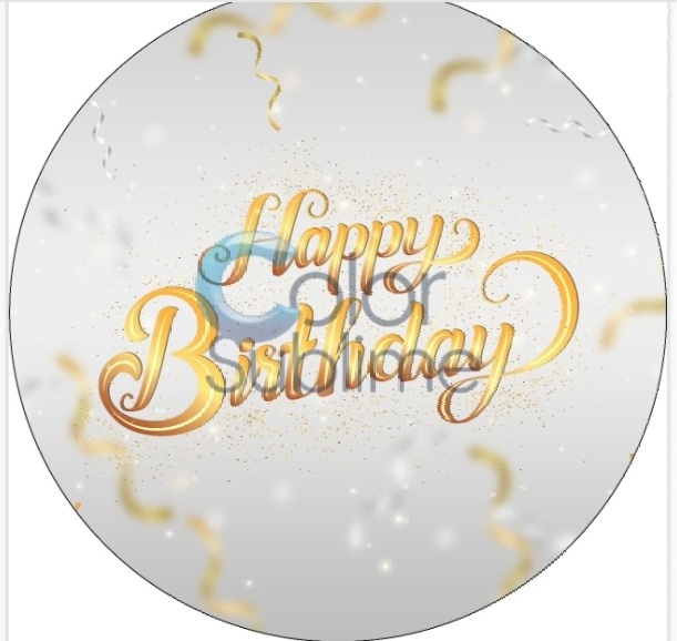 Capa 50X50  Happy Birthday  - A FESTA E DECORAÇÃO