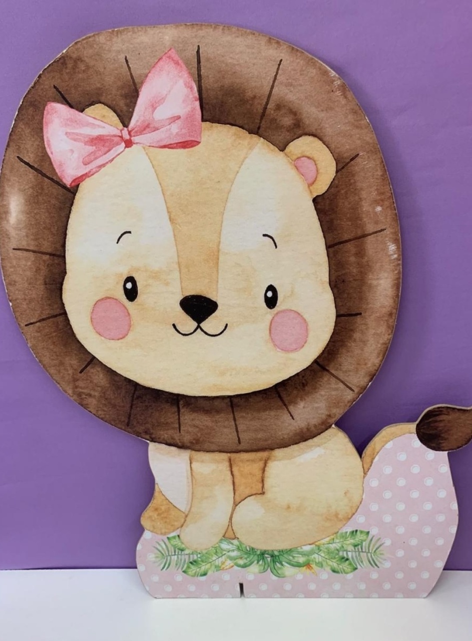 Toten  Leão Safari Menina - A FESTA E DECORAÇÃO