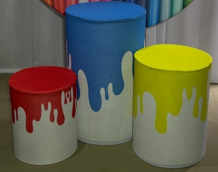 Kit Capas Cilindro O Maior Pintor Do Mundo - A FESTA E DECORAÇÃO
