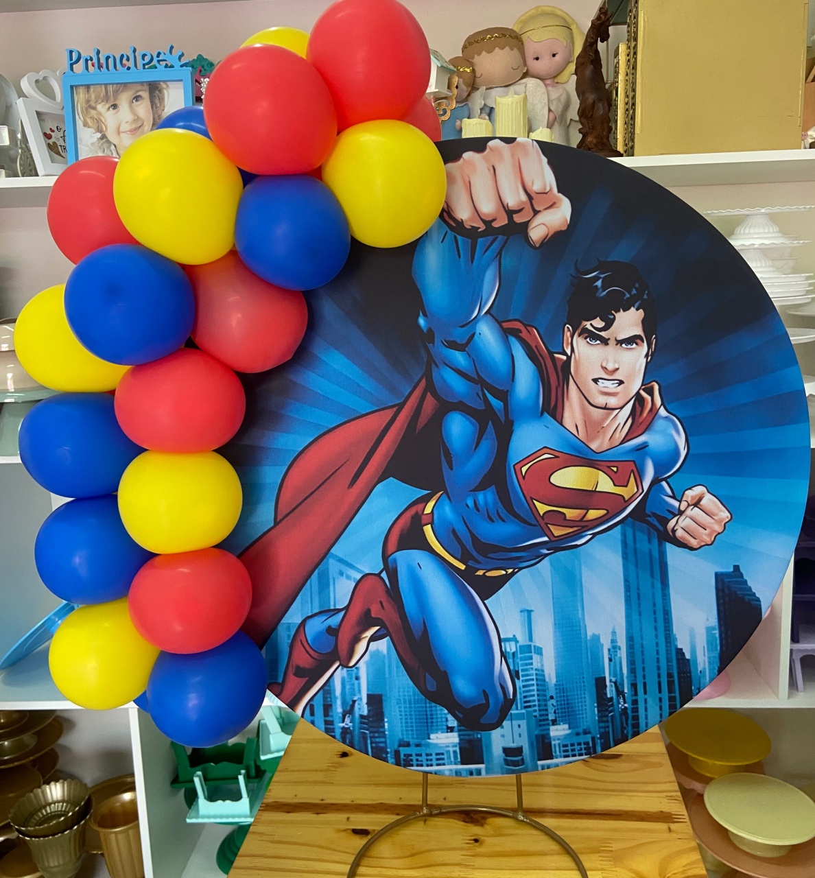 Kit Festa Na Mesa G Super Homem  - A FESTA E DECORAÇÃO