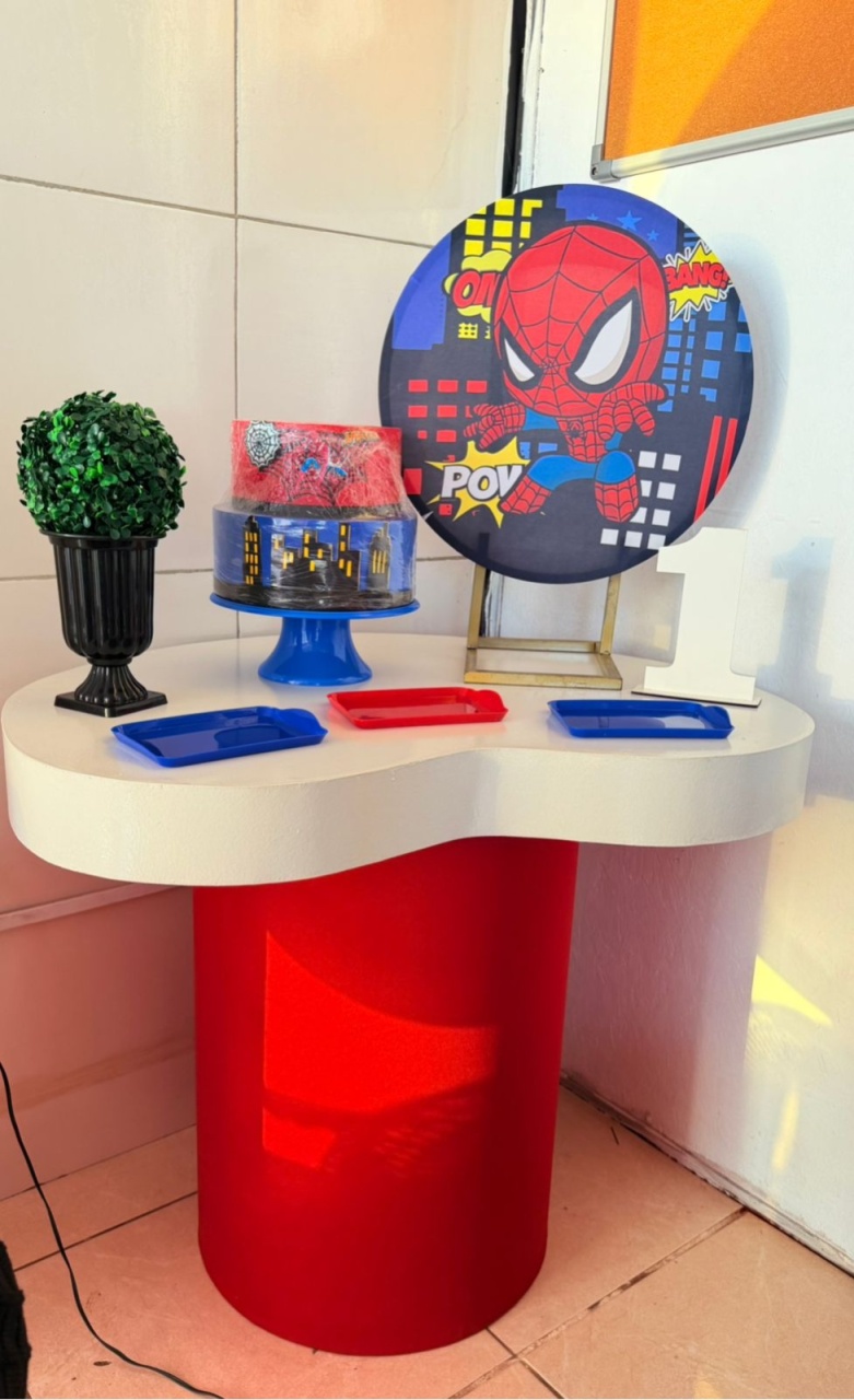 Festa Na Mesa Homem Aranha Baby + Cilindro Organico G   - suh pegue monte 