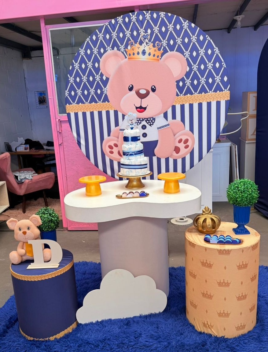 Chá de Bebe Urso Príncipe + Cilindro G Organico  - suh pegue monte 