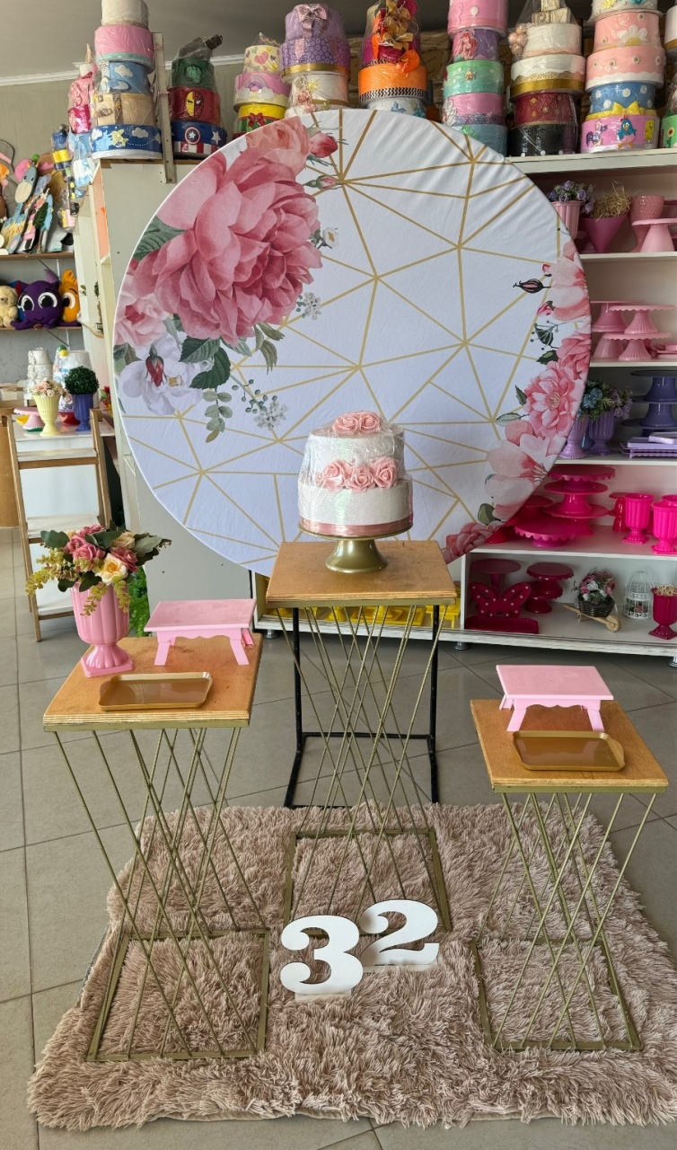 Flores Escuras - 1,30Cm + Mesa Trançadas   - suh pegue monte 