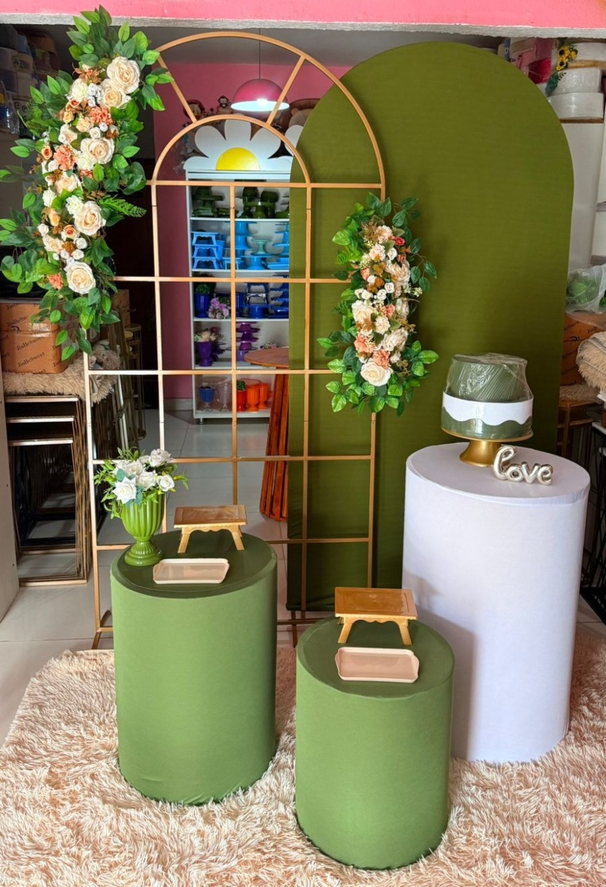 Painel Janela + Romano Verde Musgo  - suh pegue monte 