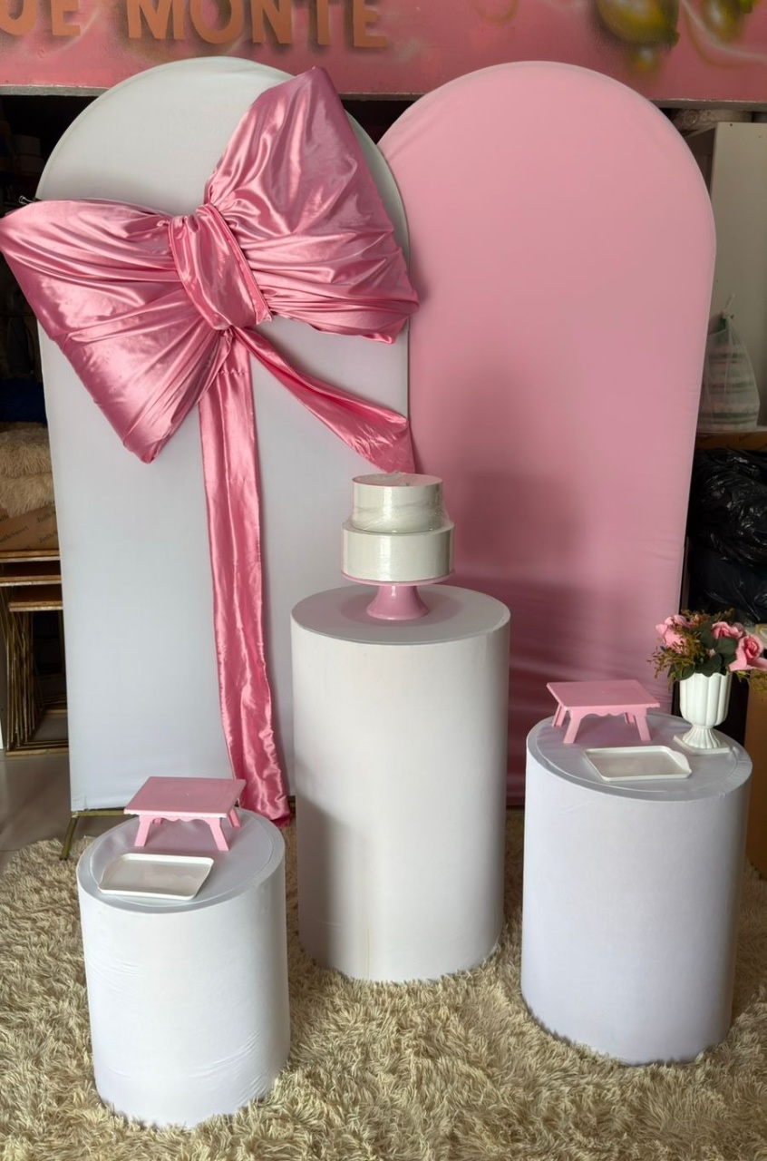 Romano Branco + Romano Rosa + Laço Rosa G  - suh pegue monte 